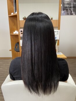 ココ ウエスト(KOKOウエスト)の写真/【津山/院庄】リピート率No1のiNOAカラーで"艶カラー"を長く楽しめる☆デザイン性のあるグレイカラー*