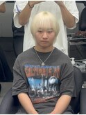 MEN’S HAIR/ブルーブラック/フェザーパーマ/渋谷