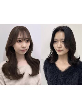 骨格に合わせたカットで似合わせスタイルに♪こなれ感ある顔周りレイヤーカットもおまかせ！[新宿駅]