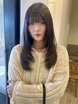 ラヴィズム 松崎店(LUVISM)&nbsp;◎韓国ヘアー顔周りレイヤーおくれ毛前髪ダブルカラー新潟/東区