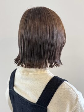 ミルヘアデザイン(mil hair design) 縮毛矯正 質感ストレート 髪質改善カラー 顔まわり ブリーチ