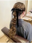 お呼ばれヘア