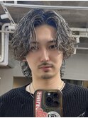 グランジサーフカールパーマアクティブショートテーパーフェード