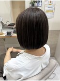 切りっぱなしボブ