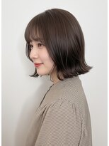 グラムビューティー 足利(gram beauty)&nbsp;20代30代透明感カラーモカブラウン×外ハネボブ春カラー