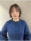 【竹嶌】フェイスレイヤーボブぷつっとボブ切りっぱなしボブ
