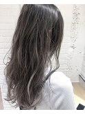 【EIGHT福岡】お客様スタイルバレーヤージュラベンダーグレー