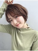 【GARDEN 田中麻由】小顔前髪ブランジュショートボブ