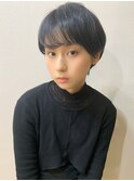 【山田】アフロート 小顔マッシュショートグレージュ