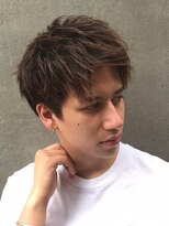 フィフス(fifth) 七三オールバックショートレイヤーコンマヘアツーブロック