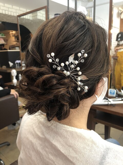 人気♪結婚式お呼ばれヘアセットアレンジセット【延山styling】