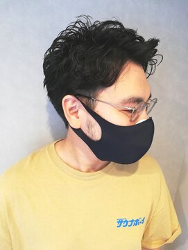 アフィックスヘア 新小岩(affix hair) パーマで魅せるオトコの余裕/サイドパート/ニュアンスマッシュ