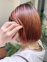 インビテーション 名古屋(invitation)&nbsp;◎おしゃれぱつっとボブ！オレンジ♪