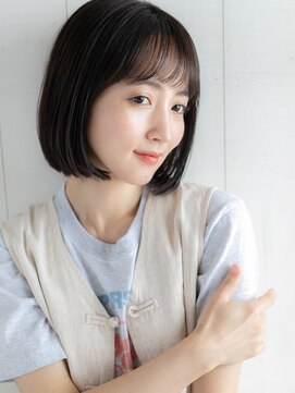 キャリコ(calico) 《calico》暗髪ボブ*切りっぱなしボブ*丸みボブ*