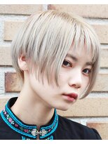 ルク(RUKU)&nbsp;大人可愛い２０代３０代４０代グレージュショート/ハイトーン