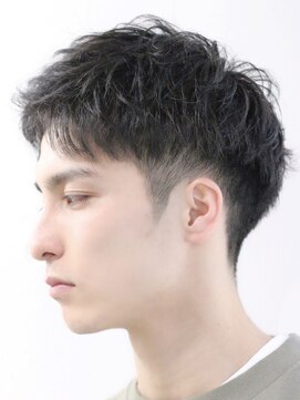 フィフス 栄(fifth) ビジネスショートスパイキーショートツイストパーマツーブロック