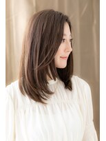 カバーヘア ブリス 志木南口駅前店(COVER HAIR bliss)&nbsp;前下がりレイヤーかきあげヘルシースタイルZ志木30代40代50代