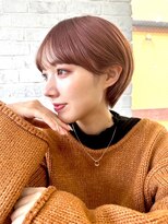 ガーデン タチカワ(garden tachikawa)&nbsp;暖色系カラー×束感ショート×小顔立体カット