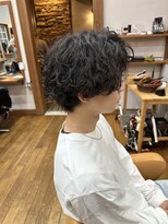 アメラボ 平針店(AmeLab) 【シャドウパーマ】韓国ヘア ウルフ スパイラルパーマ 黒髪