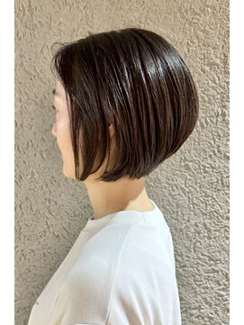 ハートボックス 四谷店(Heart box) 似合わせアゴラインボブ夏カラー