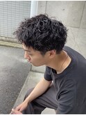 スパイキーショート/短髪パーマ/メンズヘア/八王子駅