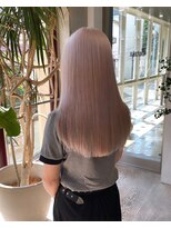 ヲタク(wotaku.)&nbsp;ミルクティーカラーハイトーンダブルカラーケアブリーチ髪質改善