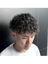 ランディ(RANDY)&nbsp;メンズ ホワイトメッシュ プードルパーマ 【RANDY】