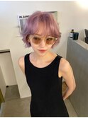 リップラインボブ×ホワイトピンク