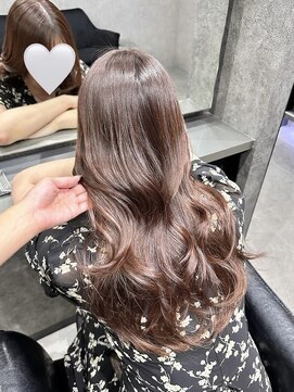 エースヘアー(A.hair) ピンクベージュ/レイヤーカット/髪質改善トリートメント