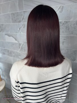 ジル アンク(Jill ankh) 《Jillankh 姫路駅前》ピンクパープル　鎖骨ミディアム　艶髪