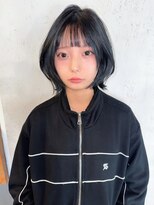 ノラジャーニー(NORA Journey)&nbsp;【諒】ボブウルフボブレイヤーボブブルーブラック前髪カット