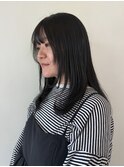 柔らか質感のレイヤーストレート