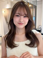 キリ 表参道(kyli)&nbsp;ハイライトカラーアプリコットオレンジくびれヘアイメチェン
