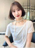 ふわっと軽さのあるフェミニンボブ