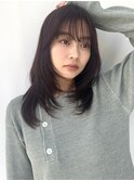 ミディアムレイヤー/小顔カット