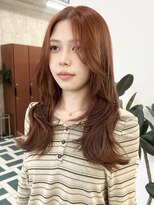 ノード(NODE)&nbsp;栄垢抜けレイヤーロングスタイル　顔まわりザクザクレイヤー