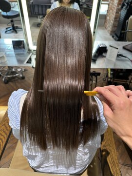 ベイショア(Bay Shore NY) 髪質改善メテオカラーナチュラルブラウンヘーゼルグレージュ