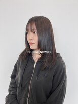 ビーヒアナウ N゜03 金沢駅西店(BE HERE NOW)&nbsp;【韓国ヘア/レイヤーカット/オリーブグレージュ】