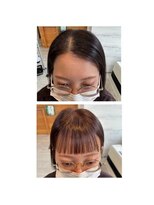 アロハララ(ALOHA LaLa)&nbsp;クロスパーマ、前髪カット