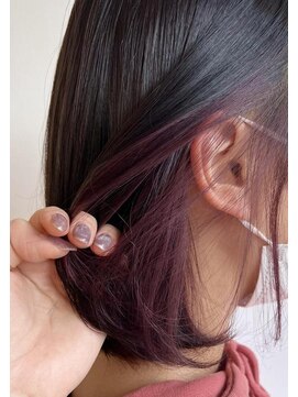 アンフレール イヤリングカラー × カシスピンク