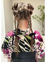 ゾーイダイミョウ(ZOEY daimyo)&nbsp;大名　ヘアセット　ブリーチカラー