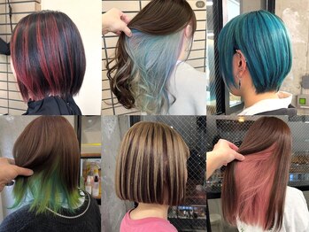 カシビ(kashibi)の写真/髪質改善×デザインカラー◎オーガニックの優しさで、してみたかったカラーが叶う。
