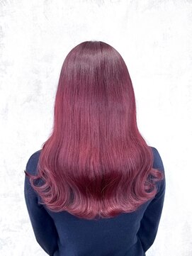 デミヘアー(Demi hair) ボルドーピンクカラー