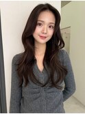 《SOYON》結べるレイヤーカット グレージュブラウン 韓国ヘア