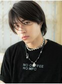 黒髪カジュアル韓国風ウルフメンズショートa小山10代20代30代