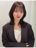 ミディアムレイヤースタイル
