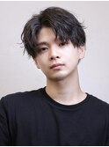 大人センターパート/大人ヘア/ツーブロック