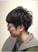 【NINE HAIR】マッシュショート＿２ブロック＿刈上げ
