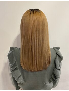 エイド 本店(aid) ハイトーンも髪質改善水素トリートメントで艶々に〇