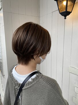 アムレヘアー(amule hair) 【amule hair】ベージュ×ショート/30代/40代/50代
